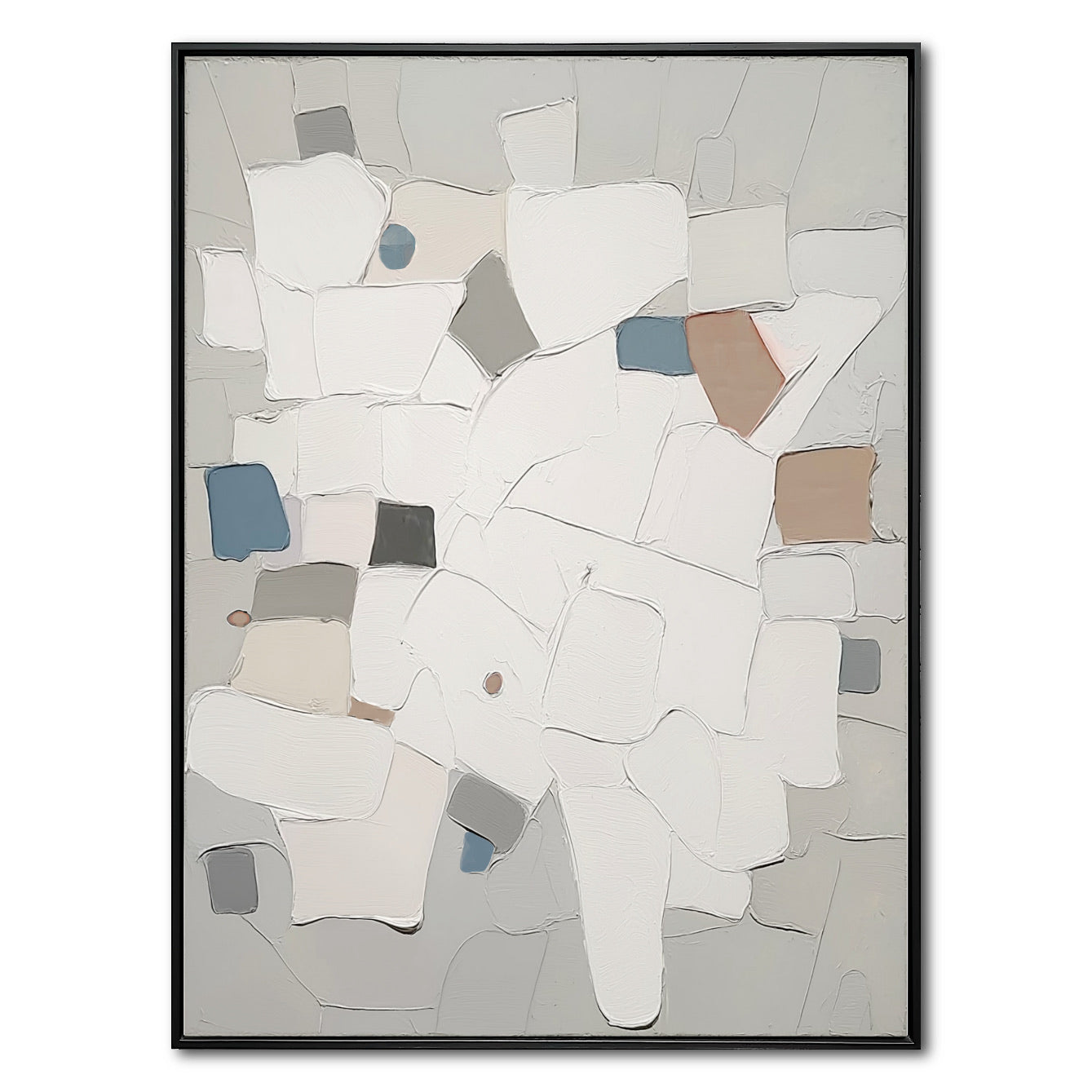 Abstract Cozy Geometric Landscape Art Painting | AL052