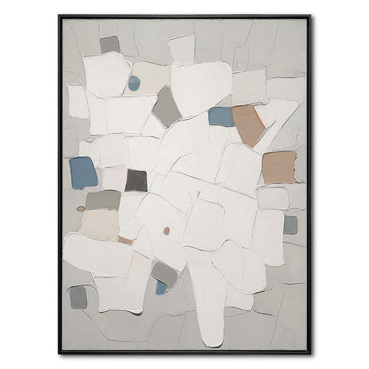 Abstract Cozy Geometric Landscape Art Painting | AL052