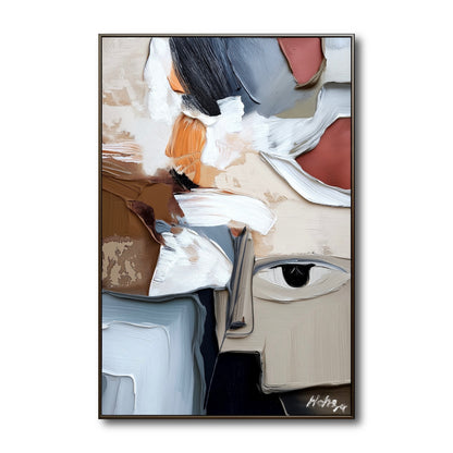 Abstract Contemplative Gaze Art Painting | AA078